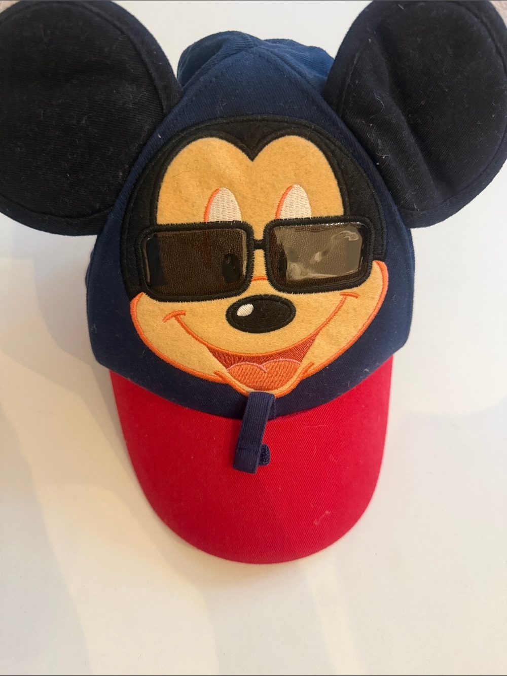 Disney Navy & Red Mickey Mouse Hat with Ears
